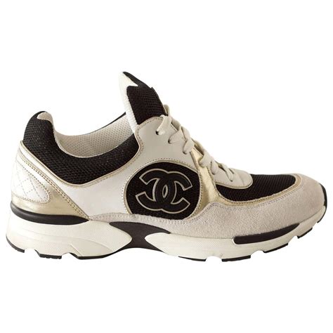 chanel sports shoes white